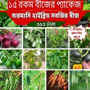 ২১ প্রকার সবজির বীজ (সাথে কালো তরমুজ বীজ ফ্রি)